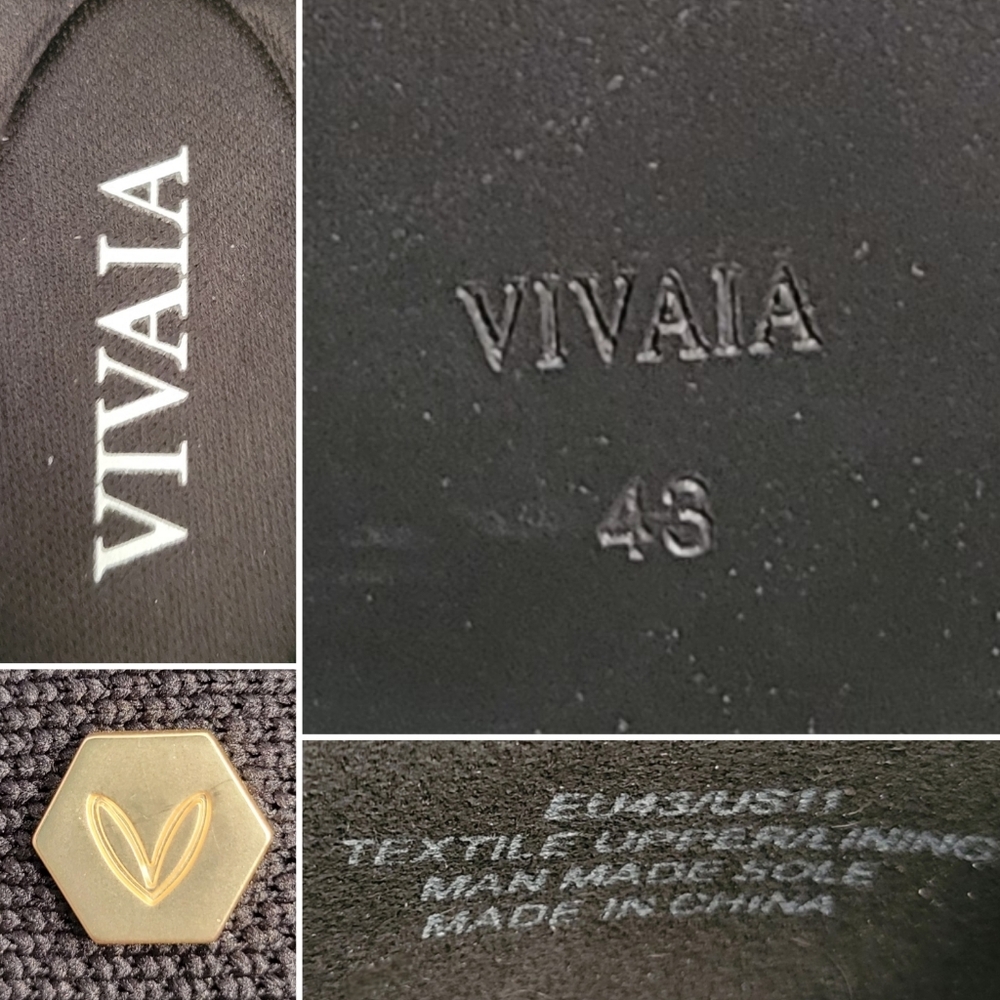 Vivaia Francesca Black Round-Toe Platform Chunky Heel Penny Loafers, US 11 EU 43 - Picture 16 of 16